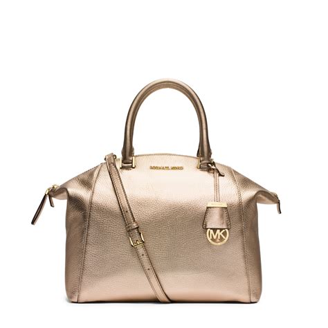 michael kors signature riley large satchel|michael kors leather satchels.